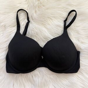 Victoria's Secret Women Bra 36D Black Body By Victoria Perfect Shape T Shirt
